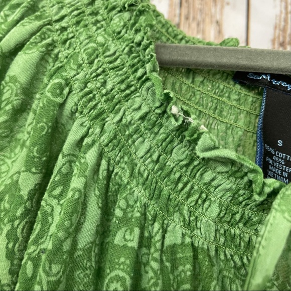 Saint Tropez West, Burnout Shirt, Size Small, Green. In good used condition! - Picture 3 of 8